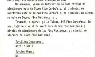 Accidentul de la Cernobîl din 1986. Stenograma ședinței cu Nicolae și Elena Ceaușescu/ HARTA cu zonele de contaminare radioactivă