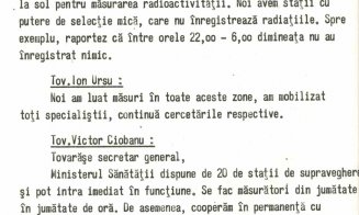 Accidentul de la Cernobîl din 1986. Stenograma ședinței cu Nicolae și Elena Ceaușescu/ HARTA cu zonele de contaminare radioactivă
