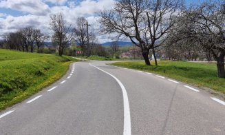 Lucrări de marcaje rutiere pe drumurile județene din Cluj