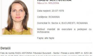 Antonina Radu, pompierul condamnat în dosarul Colectiv, a fost găsită. Unde se află femeia dată în urmărire generală