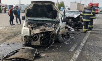 Accident la ieșirea din Turda. Un bărbat de 56 de ani a fost transportat la spital