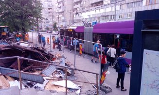 Gheretele de la ”Cocoșul de Aur” din Mănăștur au fost demolate. Stația CTP e tot acolo