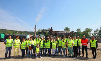 Viitorii ingineri ai mediului din Cluj, în vizită la situl poluat de la Poșta Rât. Ce lucrări se mai fac