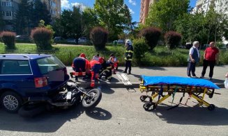 Cluj: Motociclist rănit grav în urma unui accident cu o mașină, în Mănăștur