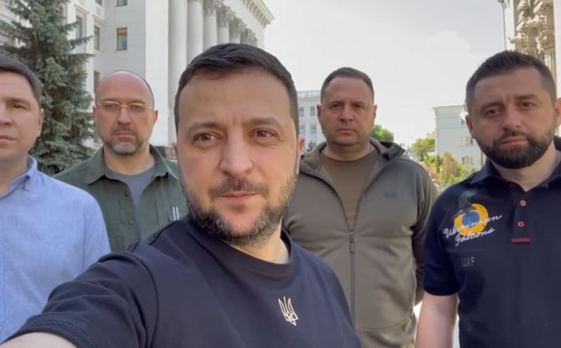 Zelenski, mesaj din centrul Kievului, la 100 de zile de la invazia rusă: "Victoria va fi a noastră!"
