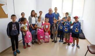 Ghiozdane și rechizite pentru 450 copii proveniți din familii cu condiții sociale