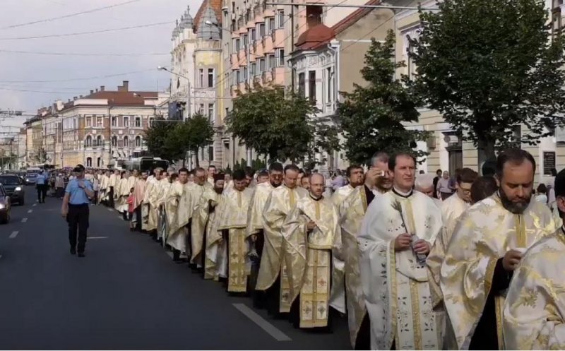 Procesiune de Rusalii la Cluj, după 2 ani de pauză