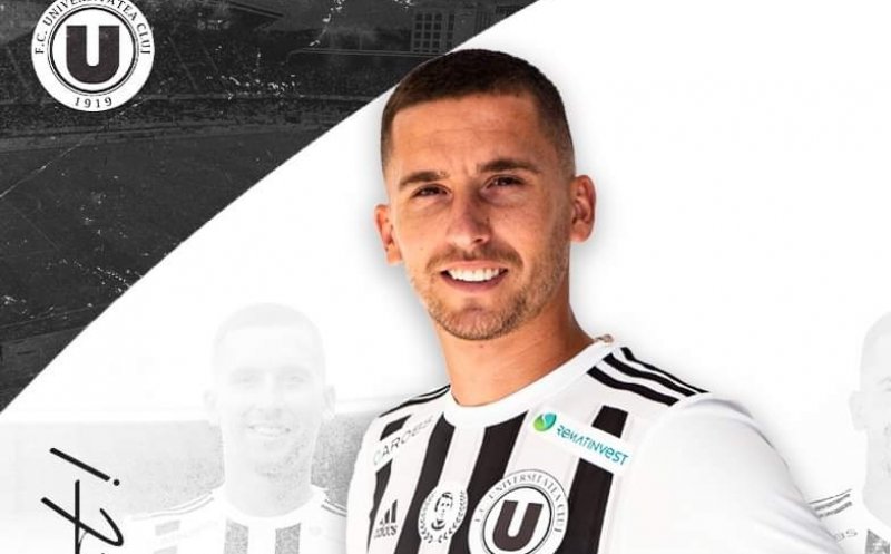 "U" Cluj a transferat un mijlocaș cu peste 100 de meciuri în Liga 1