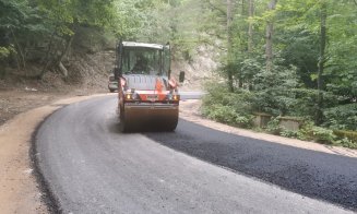 Se lucrează de zor pe un drum turistic din Cluj