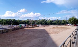 IMAGINI cu șantierul de la Sala Sporturilor „Horia Demian” din Cluj-Napoca