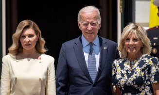 Jill Biden în pană de rochii? Rochia de la întâlnirea cu Oleana Zelenskaia la Casa Albă, e aceeași pe care a purtat-o în România, la întâlnire cu Carm