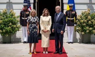 Jill Biden în pană de rochii? Rochia de la întâlnirea cu Oleana Zelenskaia la Casa Albă, e aceeași pe care a purtat-o în România, la întâlnire cu Carm