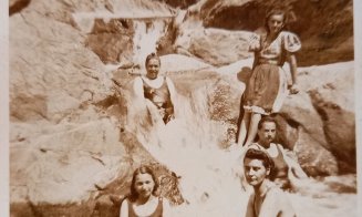 La scăldat în anul 1927, la Cascada Ciucaş din Cluj