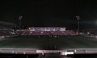 Probleme în Gruia. Jucătorii au rămas în beznă la meciul CFR Cluj - CS Mioveni