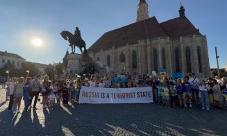 Mesajul ucrainenilor refugiați la Cluj de ororile războiului condus de Putin: „Rusia e un stat terorist/Mulțumim, România!”