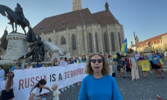 Mesajul ucrainenilor refugiați la Cluj de ororile războiului condus de Putin: „Rusia e un stat terorist/Mulțumim, România!”