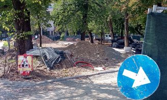 IMAGINI de pe șantierul Parcului Ștefan cel Mare, de la Teatrul Național. Dispare betonul?