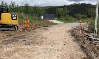 Reparații pe un drum județean din Cluj. A fost stricat de ploi și inundații