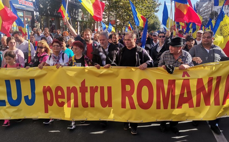 După semieșecul din Capitală, AUR protestează și la Cluj: „Vă așteptăm pe toți alături de noi”