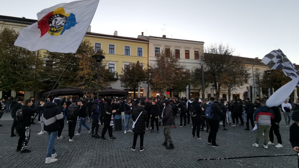 Suporterii Universității Cluj centru