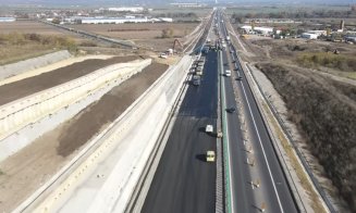 Se toarnă ultimul strat de asfalt pe lotul 2 al autostrăzii A10 Sebeș-Turda