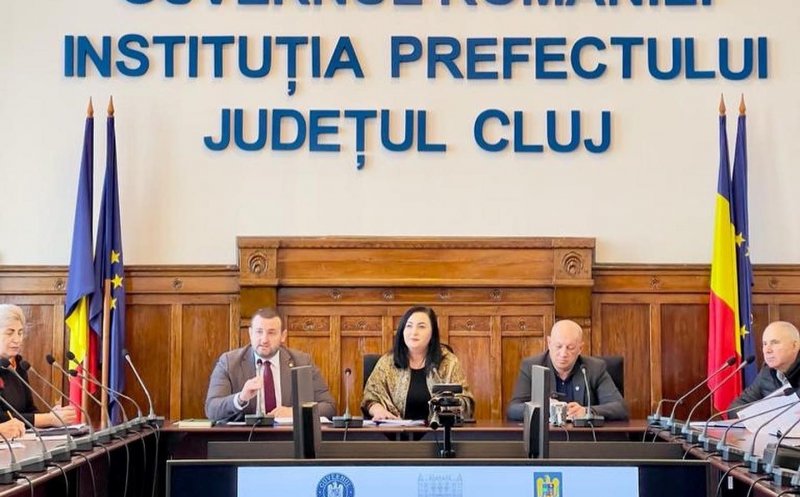 Ședință la Prefectura Cluj. Autoritățile se pregătesc de venirea iernii