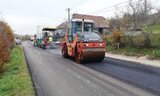 Reparații pe un important drum județean din Cluj. A început deja asfaltarea