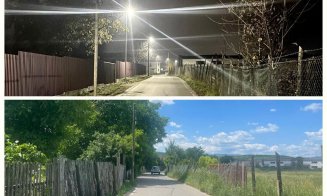 Lucrări de extindere a iluminatului public în Florești. Imagini cu străzile înainte și după
