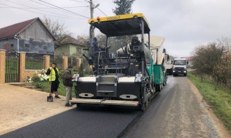 Se asfaltează un nou drum județean din Cluj. Tișe: „Sunt lucrări mai mult decât necesare”