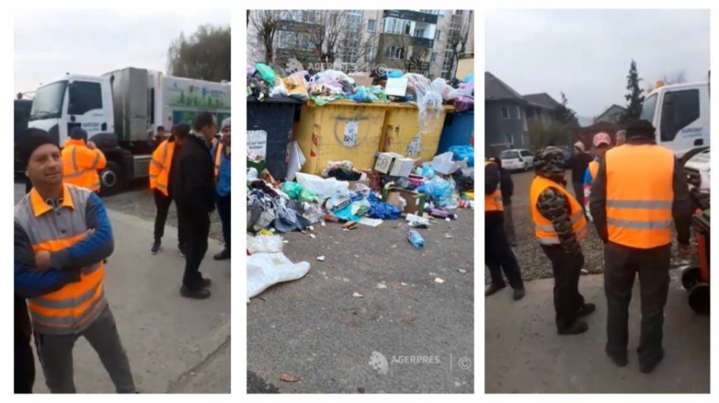 Angajatii SUPERCOM Dej au intrat in greva. Ridicarea gunoaielor, in pericol