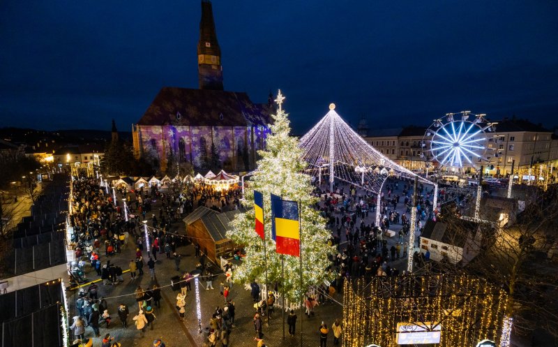 Târgul de Crăciun revine la Cluj-Napoca! Concerte, roata panoramică, 86 de căsuțe și Moș Crăciun