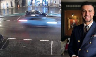 Noi imagini cu POLIȚIA din Cluj-Napoca pe urmele lui Sterp. După accident, manelistul s-a ascuns într-un WC