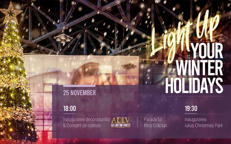„Light Up your Winter Holiday” cu Crăciunul Cosmic de la Iulius Mall Cluj