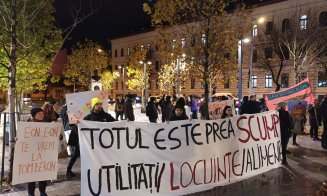 Protest la Cluj-Napoca:  "scumpirile la noi, profiturile la voi"