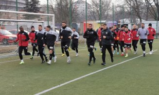 Jucătorii Universității Cluj au efectuat primul antrenament al anului