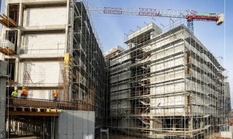 IMAGINI de pe șantierul viitorului sediu al Academiei Națională de Muzică „Gheorghe Dima" din Cluj