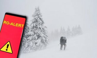 Mesaj RO-ALERT de Cod Roșu pentru fenomene meteo extreme în zona de munte a Clujului