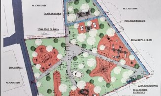Cum va arăta Parcul Central din Apahida. Ar trebui să fie gata până la sfârșitul anului