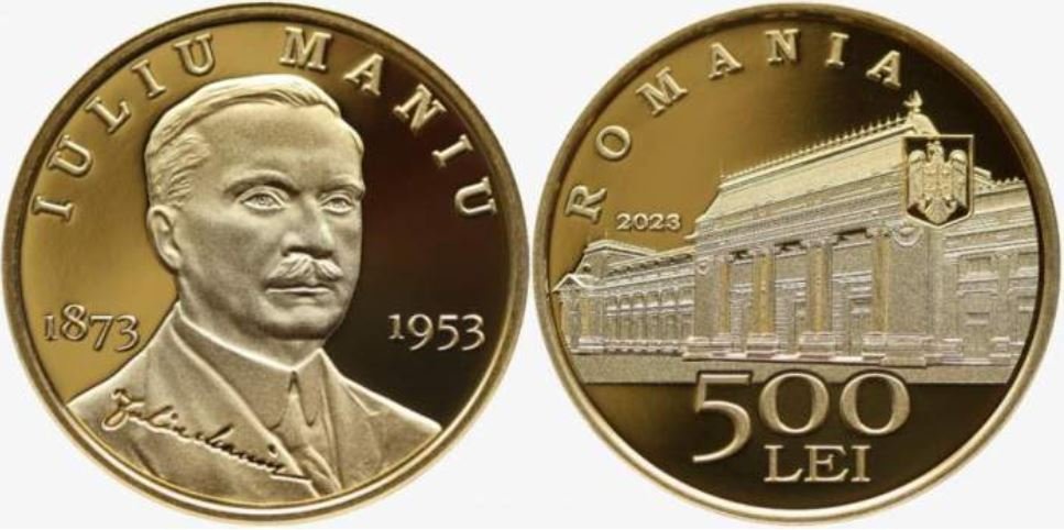 BNR a lansat o nouă monedă. E din aur și are valoarea nominală de 500 de lei