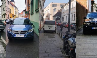 RUPE-ŢI PERMISUL! Categoria parcări pe trotuar à la Cluj