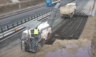 Cât de mult a ”mușcat” ALUNECAREA DE TEREN din A10 Sebeș-Turda. De ce o ia la vale Autostrada