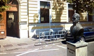 Un nou scandal pe Kolgăniceanu. Bustul unui celebru savant român, eliminat definitiv de pe strada modernizată