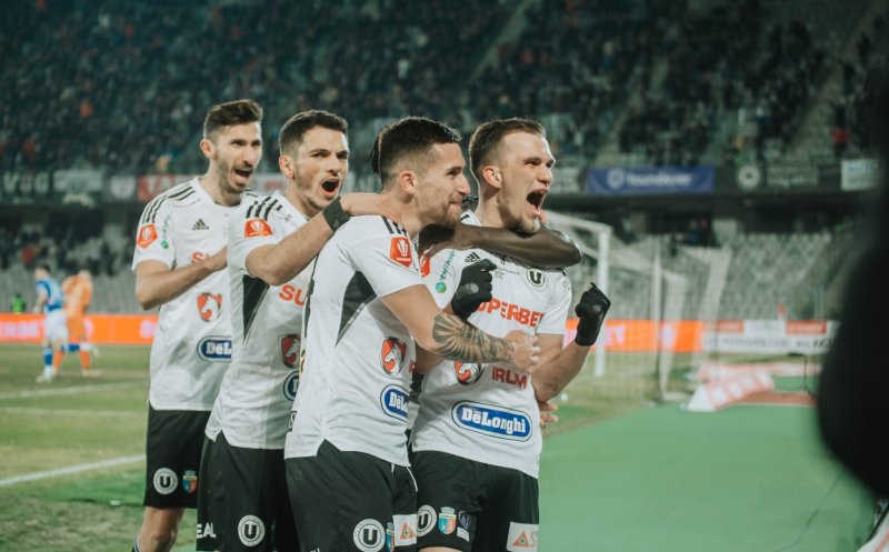 Trei jucători de la "U" Cluj și unul de la CFR incluși în echipa ideală a etapei din Superligă