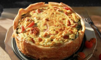 Reţetă de post: Plăcintă delicioasă cu legume la cuptor