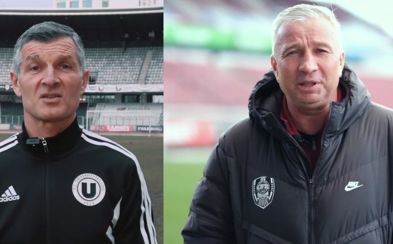 Antrenorii CFR și Universitatea Cluj înaintea derby-ului orașului: „Să ne bucurăm de un meci de poveste” / „Cel mai bun să câștige”