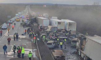 Accident în lanț în Ungaria cu 42 de mașini. Trei români au fost implicați, dintre care unul grav rănit