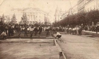 Armata de drumari în acțiune în Clujul de odinioară... Mai că ne ia invidia