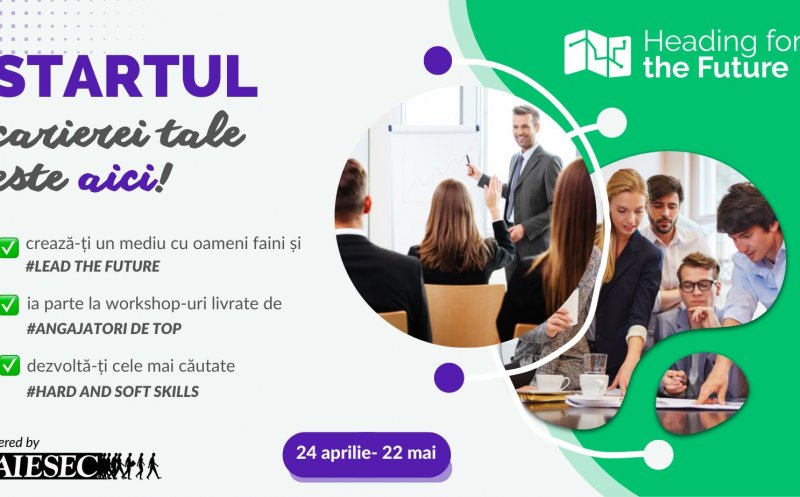 Dezvoltă-ți abilitățile și explorează gratuit noi domenii de activitate cu Heading for the Future!