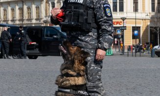 Ziua Poliției Române sărbătorită în centrul Clujului. Atât adulții, cât și copiii, s-au bucurat de expozițiile și demonstrațiile oferite de mascați