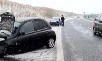 ACCIDENT la coborâre de pe A3 în Nădășelu